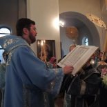 Накануне Благовещения Пресвятой Богородицы епископ Серафим совершил всенощное бдение в Никольском соборе