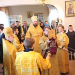 Епископ Серафим в субботу Всех преподобных отцов, в подвиге просиявших, совершил литургию в Елисаветинском приходе