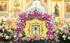 Правящий архиерей Бобруйской епархии сослужил Предстоятелю Белорусской Церкви в Жировичах