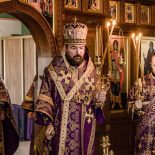 Память сорока мучеников в Бобруйской епархии почтили архиерейской Литургией Преждеосвященных Даров в «Покровах»