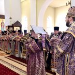 В Никольском кафедральном соборе состоялось собрание духовенства Бобруйской епархии и литургия Преждеосвященных Даров