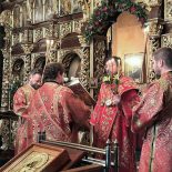 В праздник Пасхи епископ Серафим посетил бобруйский Николо-Софийский храм и возглавил праздничное богослужение