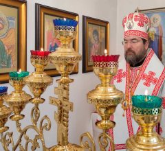 Епископ Серафим совершил Божественную литургию в часовне на территории женского монастыря святых Жен-Мироносиц г. Бобруйска