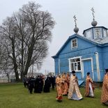 Епископ Серафим совершил Божественную литургию в престольный праздник храма деревни Павловичи