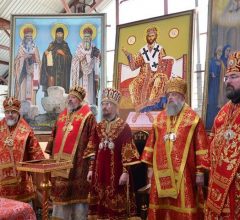 Епископ Серафим и духовенство Бобруйской епархии приняли участие в торжествах, посвящённых 30-летию Туровской епархии