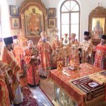Епископ Серафим возглавил праздничное богослужение в день престольного праздника в Георгиевском храме Бобруйска