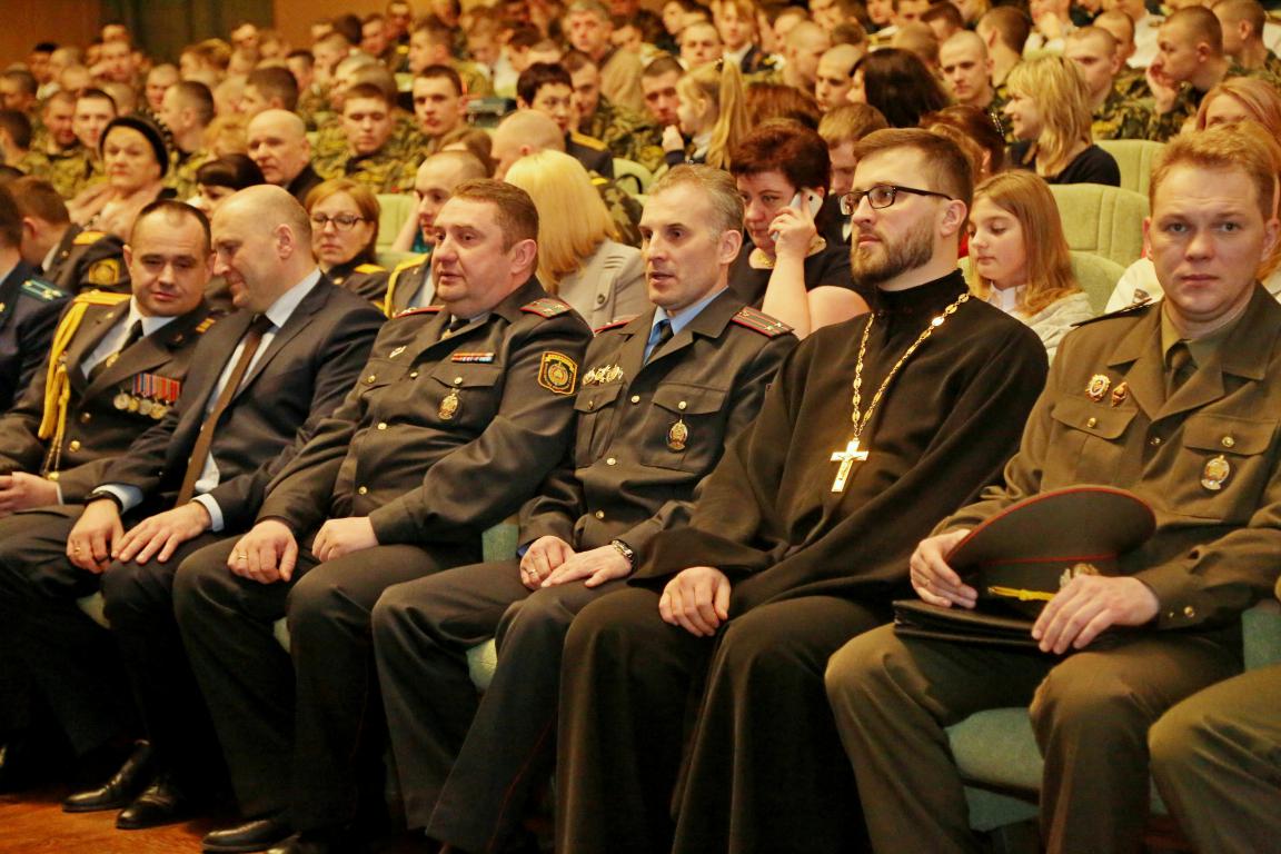 Священник принял участие в торжественном мероприятии, посвященном 100-летию внутренних войск Республики Беларусь