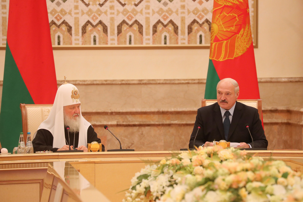 Состоялась встреча членов Синодов Русской и Белорусской Православных Церквей с Президентом Республики Беларусь