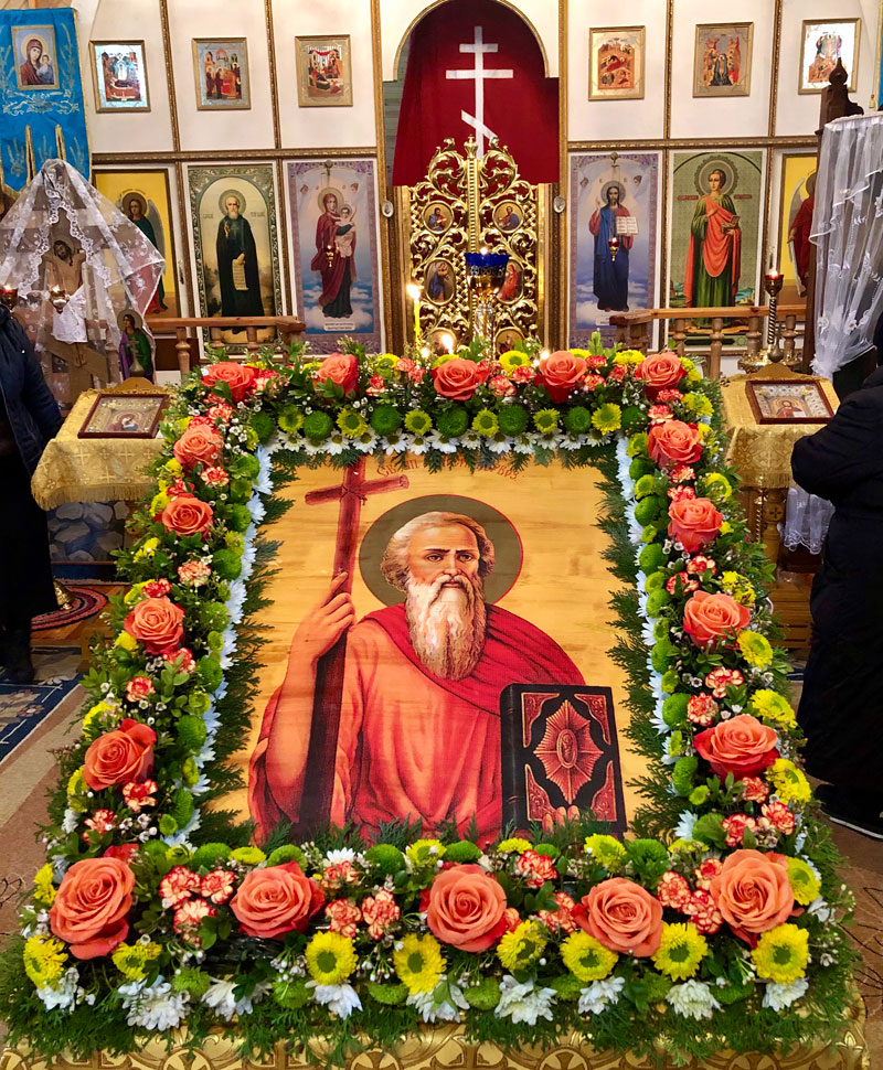 Епископ Серафим совершил Божественную литургию в Троицком храме деревни Турки
