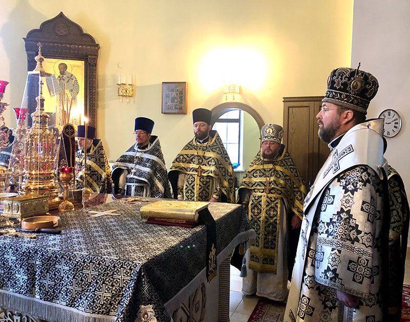 Епископ Серафим совершил первую Литургию Преждеосвященных Даров в этом Великом посту