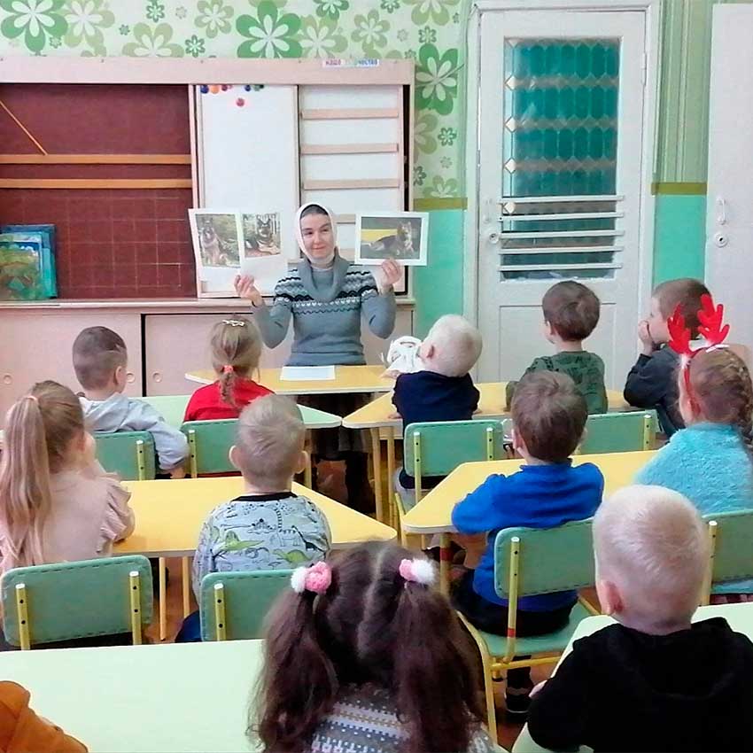Состоялось занятие в кружке «Школа православия для детей «Ангелочек» Кировска