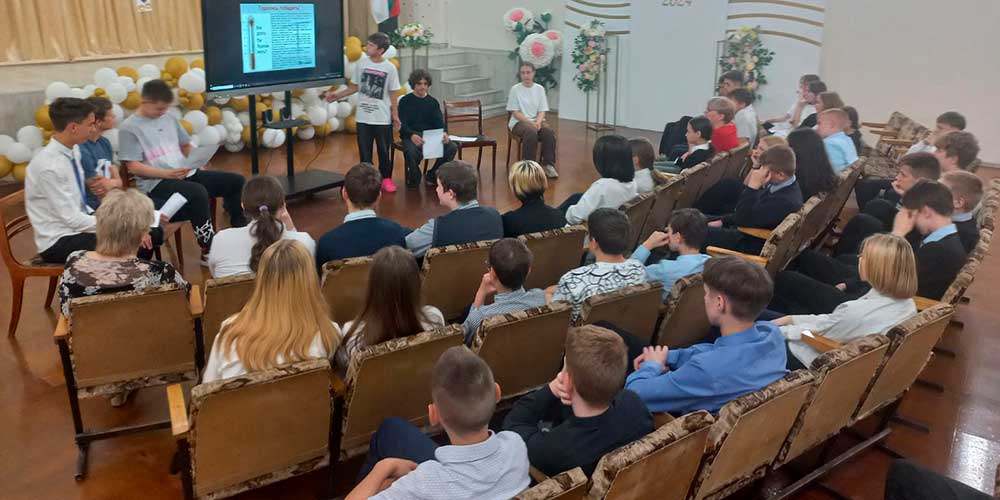 Ребята из проекта «Школа волонтеров» выступили в ГУО «Средняя школа №30 г. Бобруйска»