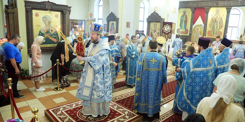 Праздник Успения Пресвятой Богородицы в Никольском кафедральном соборе г. Бобруйска