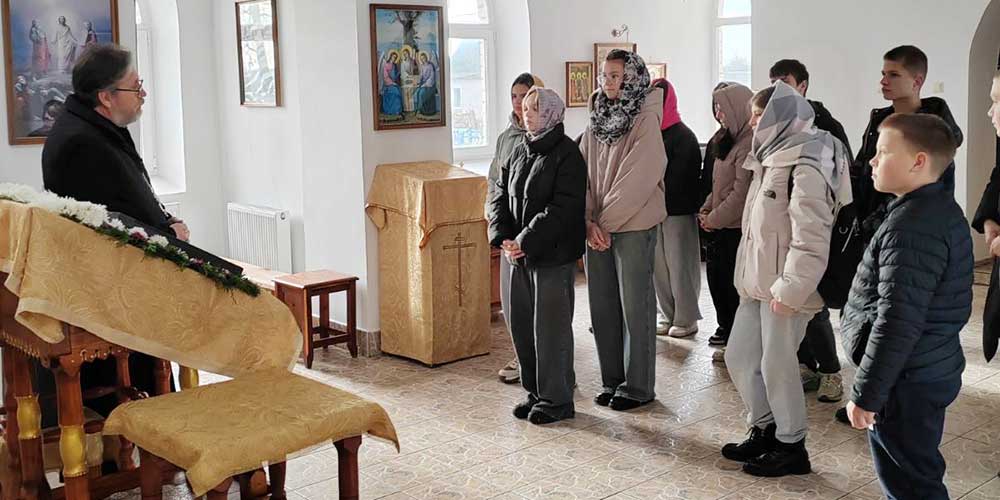 Благовещенский храм г. Кличева посетили школьники