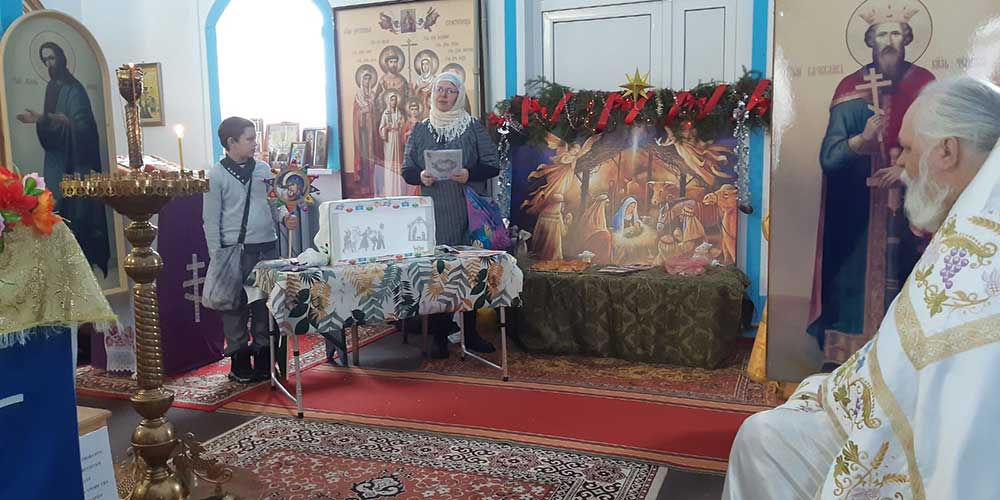 На прыходзе храма Раства Прасвятой Багародзіцы вёскі Чыгірынка адбыліся калядныя святкі