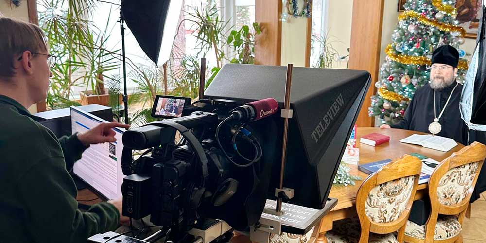 Состоялась встреча епископа Серафима с редакцией телеканала «Бобруйск 360»