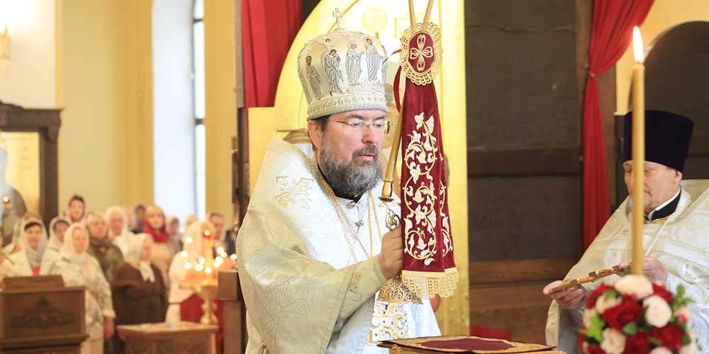 В праздник Вознесения Господня епископ Серафим совершил Божественную литургию в кафедральном соборе святителя Николая