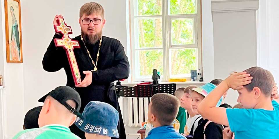 Храм преподобной Евфросинии Полоцкой г. Бобруйска посетили воспитанники летнего школьного лагеря
